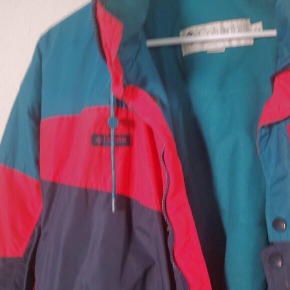 Vintage 80s 90s Columbia Sportswear Color Block Jacket Size Medium Rare - Picture 4 of 14
